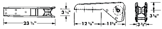 BRM-3 Windline SS Bruce Anchor Roller - Large